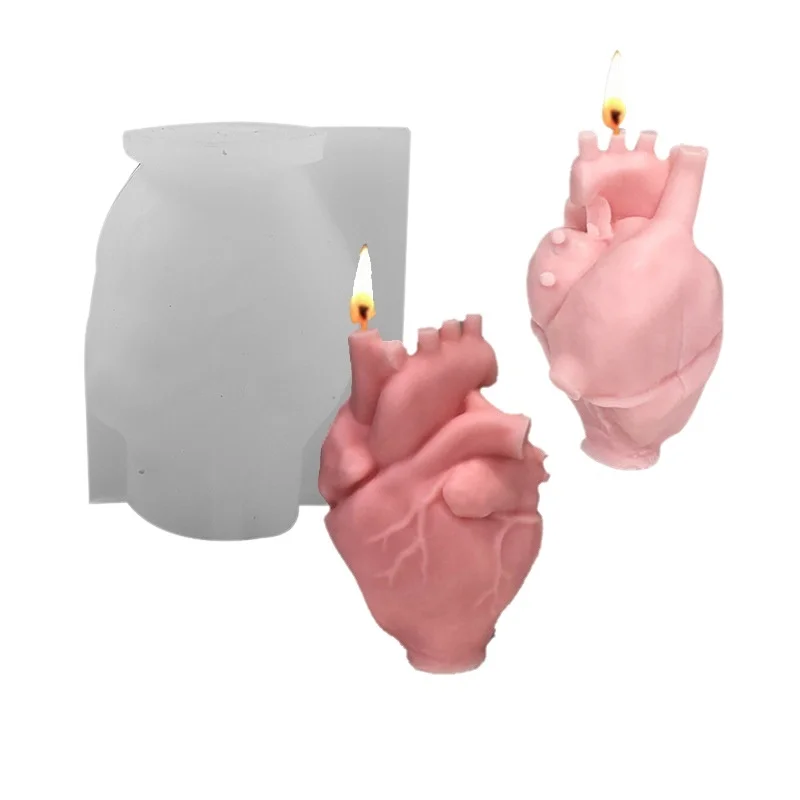 Candle Making Kits - DIY Human Heart Silicone Candle Molds