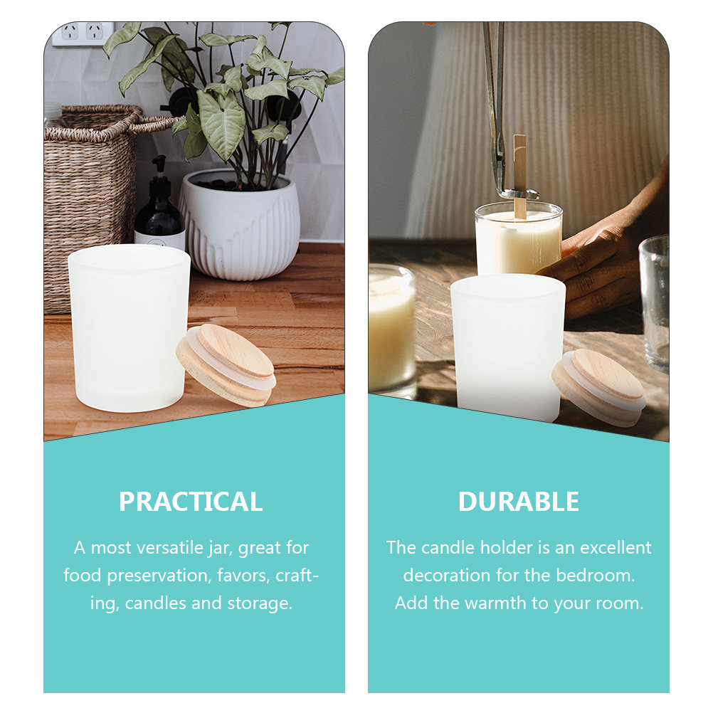 Thick Glass Making Jar with Ru - Candle Making Jars With Lids recension och pris