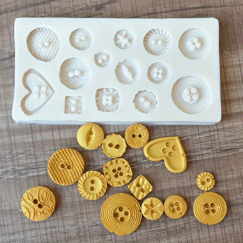 Buttons Shape Silicone Mold Si - Candle Making Tutorial recension och pris
