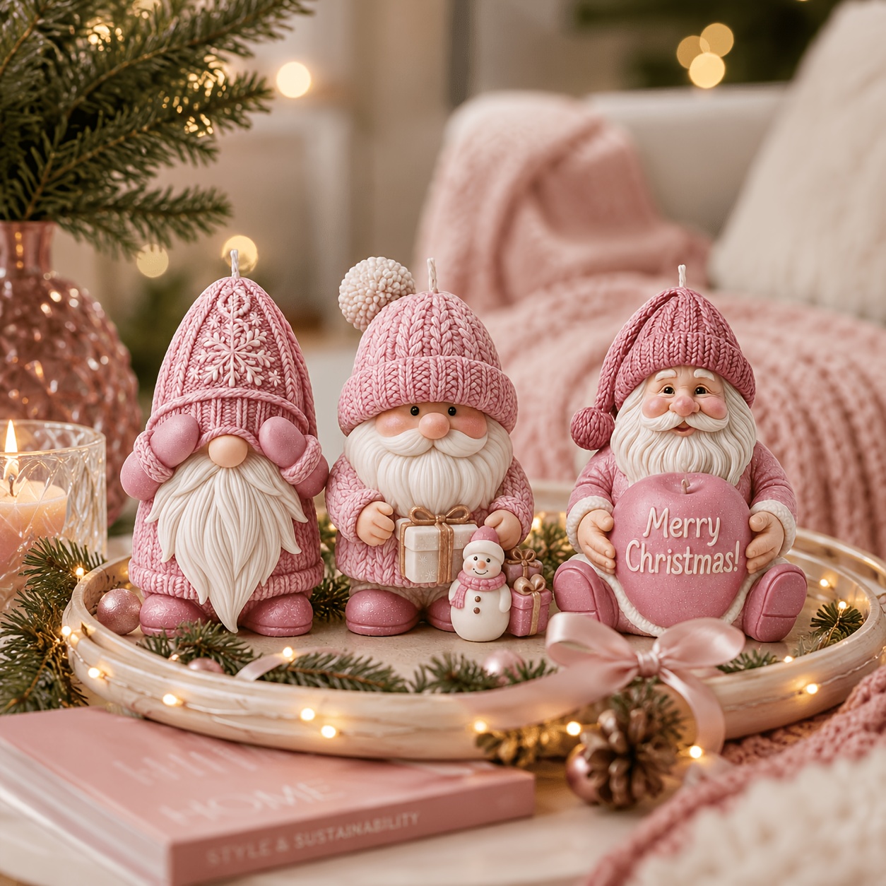 Xmas Holiday Gnome Silicone Ca - Candle Making Kits recension och pris