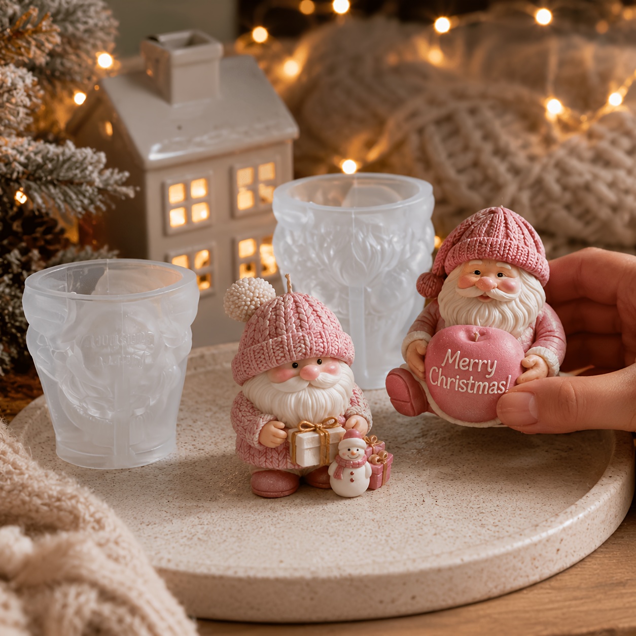 Xmas Holiday Gnome Silicone Ca - Candle Making Kits recension och pris