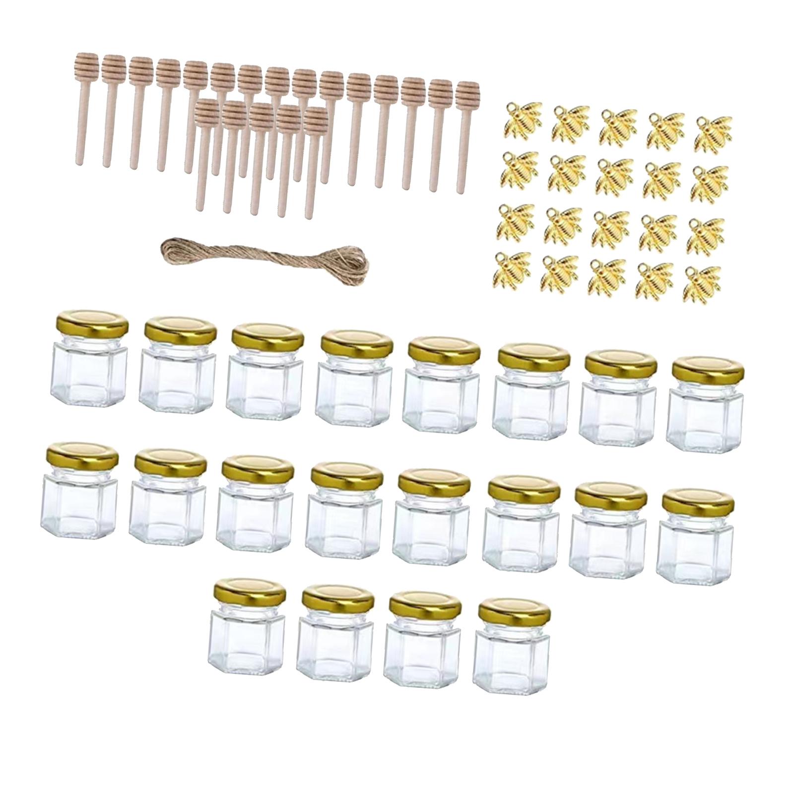 20x Small Glass Jars Screw Lid - Candle Making Jars With Lids recension och pris