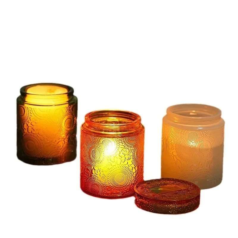 1pc Empty Glass Candle Cup Sto - Candle Making Jars With Lids recension och pris