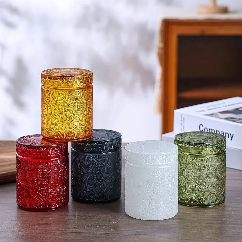 1pc Empty Glass Candle Cup Sto - Candle Making Jars With Lids recension och pris