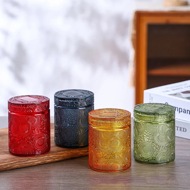 1pc Empty Glass Candle Cup Sto - Candle Making Jars With Lids recension och pris