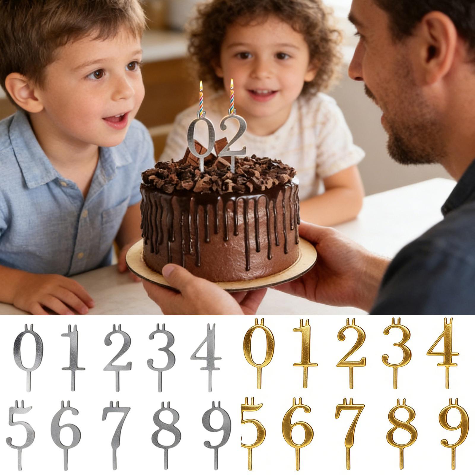 10pcs 0-9 Number Cake Toppers  - Candle Making Tutorial recension och pris