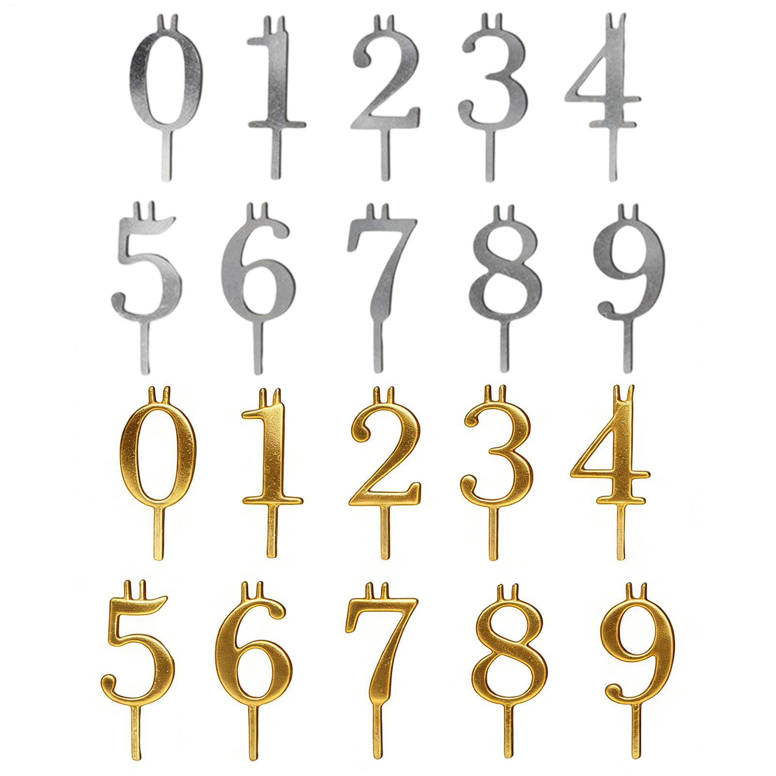 10pcs 0-9 Number Cake Toppers  - Candle Making Tutorial recension och pris